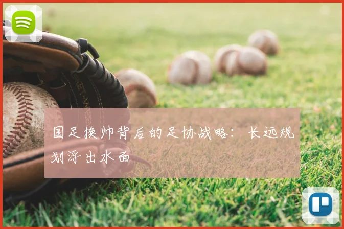 国足换帅背后的足协战略：长远规划浮出水面