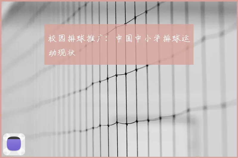 校园排球推广：中国中小学排球运动现状
